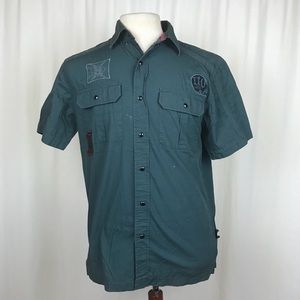 Harley Davidson MENS Small Snap Button Shirt